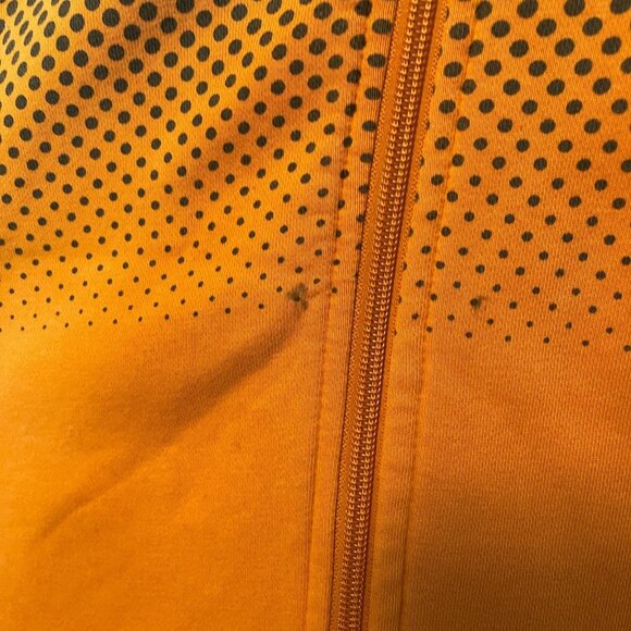 Nike Men Y2K Older Brother Just Do It Full Zip Fleece Hooded Orange Jacket XL - Picture 8 of 16